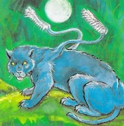 A young displacer beast from Spellfire: Master the Magic.