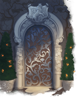 Crown-locked door