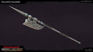 Full depiction of the halberd of swift admonition.