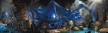 Sapphire dragon in lair-5e