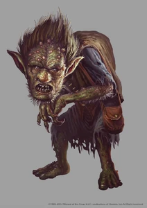 Concept art of a spriggan made for Monster Manual 5th edition by Muhamad Faizal Fikri.