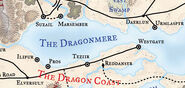 A map of the Dragonmere as of 1372 DR