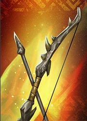 A bow and arrow carved by Saarvin himself from the bones of a white dragon.