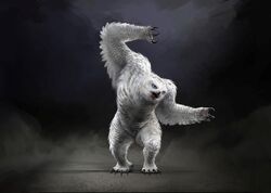 Honor Among Thieves snowy owlbear concept art