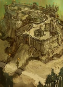 Swordpoint and the Shrine of Swords, concept art by Vance Kovacs.