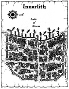 The map of Innarlith featured in Lies of Light.