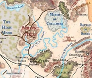 Map of the Serpent Hills showing the yuan-ti tunnels.