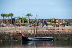 The Galway hooker at the dock (courtesy PhotoGraft).