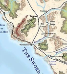 The location of Waterdeep, circa 1372 DR.