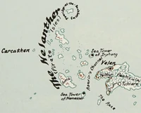 Map of the Nelanther c. 1358 DR