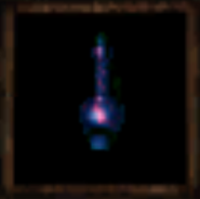 A bottle of a potion of extra healing.