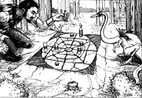  playing a game of wah-ree with Garyx.