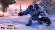 Depiction of a yeti in the game Neverwinter