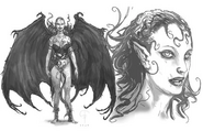 Hezebel, concept art for Neverwinter Nights 2.