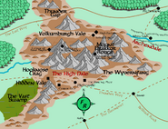 The Thunder Gap in relation to the rest of the Thunder Peaks, from the Forgotten Realms Interactive Atlas.