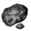 A piece of iron-bearing ore.