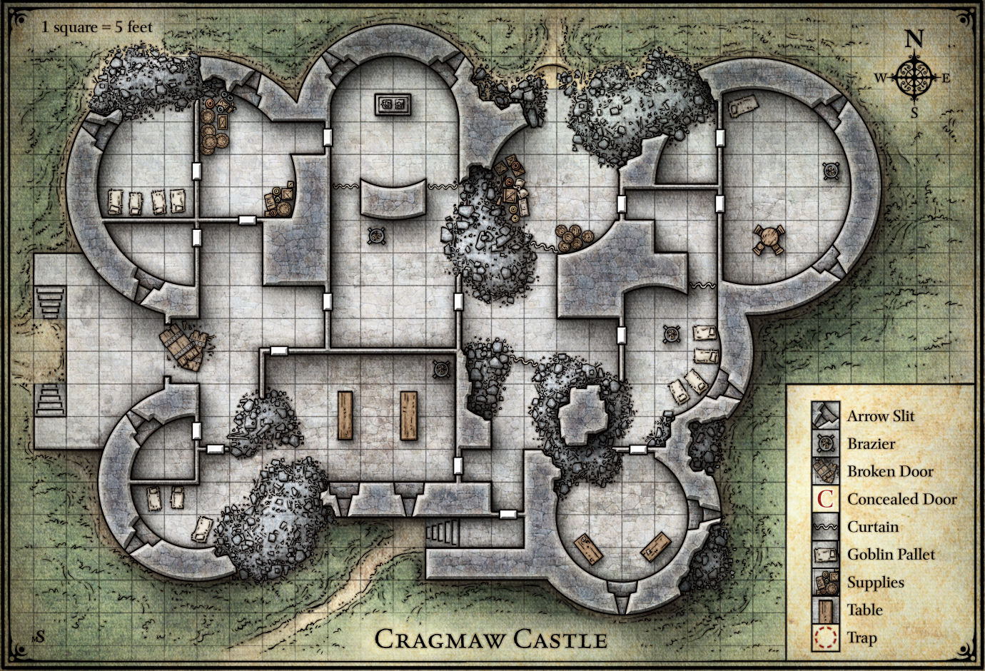 Cragmaw Castle from Lost Mine of Phandelver DnD 5 Starter Set : r