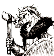 A gnoll from 2nd edition.