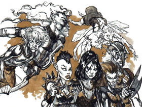 A coure flying among a group of other .