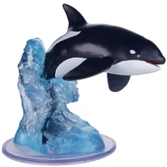 A miniature of an orca from the IotR: Icewind Dale: Rime of the Frostmaiden set.