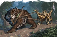 Juniper the owlbear.png (855 KB) A chariot pulled by Juniper the owlbear.