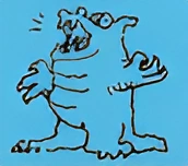 The Blatant Beast from one of the cards from Mertwig's Maze.