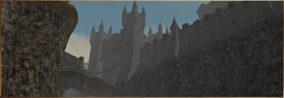 The view of  from under the shore cliffs.