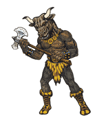 Another depiction of a minotaur from the 2nd edition.
