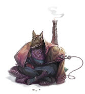 A raavasta, a type of yugoloth descended from arcanaloths.