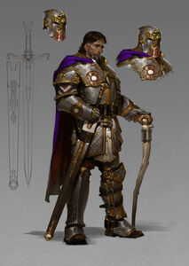 Sir Isteval concept art by Tyler Jacobson.