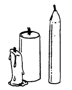 A handful of candles.