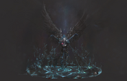 Concept art of the Nightsong in her prison within the Shadowfell.