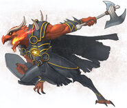 Arkhan charging into battle.