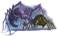 Lolth-touched.jpg (73 KB) A Lolth-touched bebilith stands to the left of a Lolth-touched drow and giant spider.