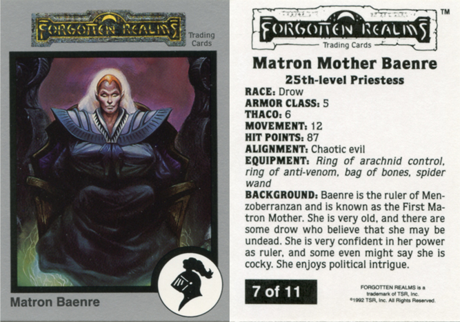 AD&D Trading Cards, Forgotten Realms Wiki