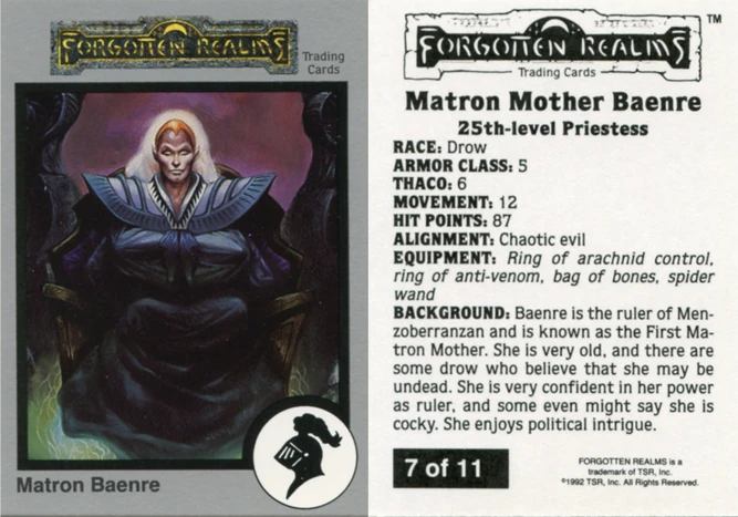 AD&D Trading Cards | Forgotten Realms Wiki | Fandom