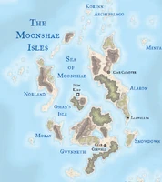 The Moonshae Isles as of 1372 DR.