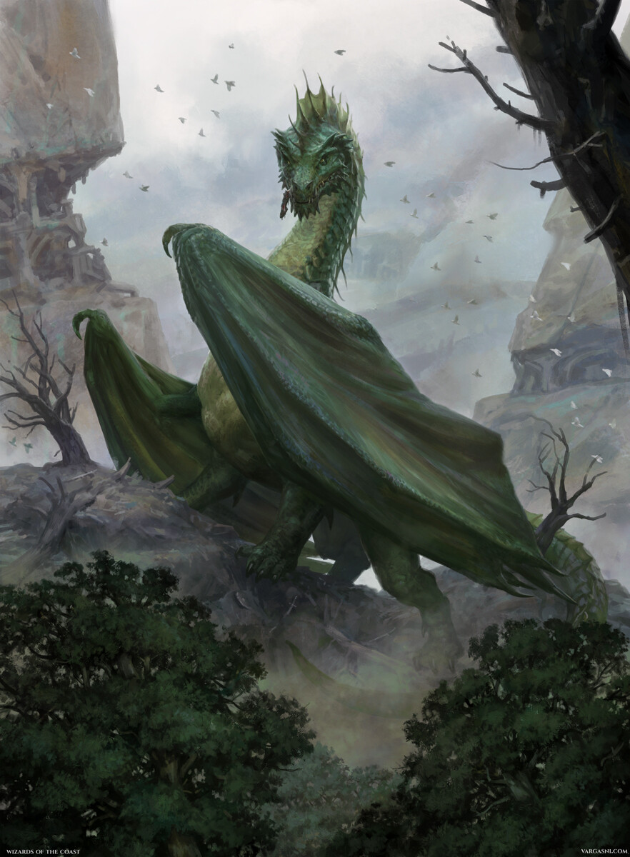 Ancient Green Dragon - Monsters - D&D Beyond, dragon 