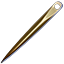 A brass sewing needle.