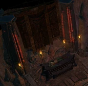 The Mad Hermit's sacrificial altar.