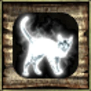 The symbol of cat's grace spell from Icewind Dale II.