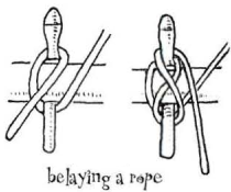 Belayingpin-knot
