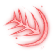 The symbol of the magic missile spell from Baldur's Gate III.