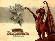 Promotional wallpaper 2 from the 3.5 edition Draconomicon.