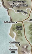 The location of Baldur's Gate, circa 1479 DR