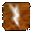 The symbol of the lightning bolt spell from the Neverwinter Nights series.