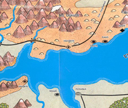 A map of Vilhon Reach circa late 14th century DR.