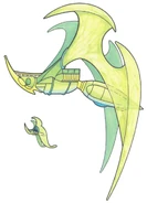 Man-o-war and flitter-2e.jpg (116 KB) Size comparison between a man-o-war and a flitter.