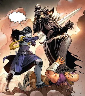 Nerys saving Minsc from a ...