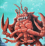 A depiction of crabmen from Spellfire: Master the Magic.